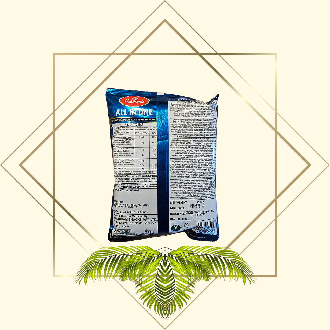 Haldiram's All in One 200g - Indischer Snackmix, Knusprige Mischung