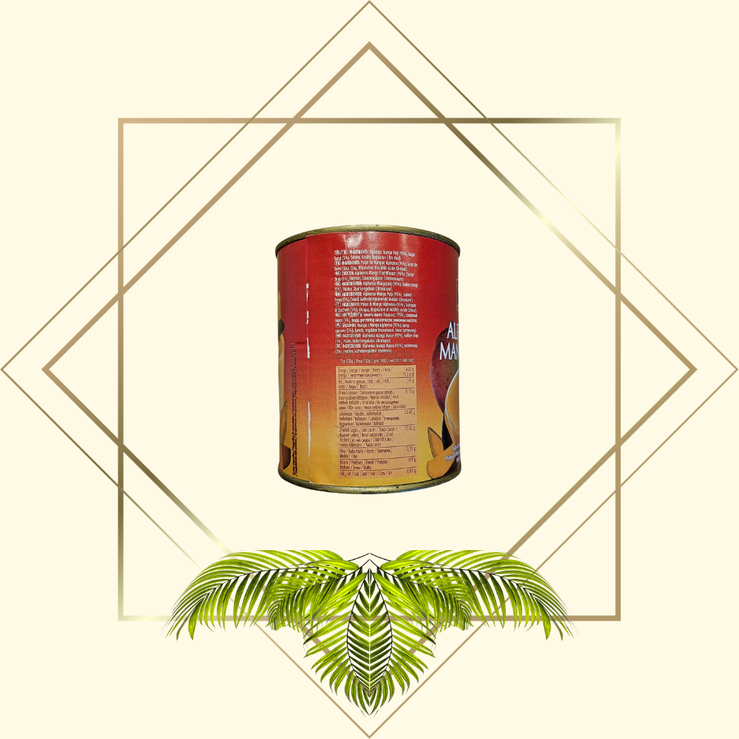 टीआरएस अल्फांसो मैंगो प्यूरी / अल्फांसो मैंगो पल्प 850 ग्राम