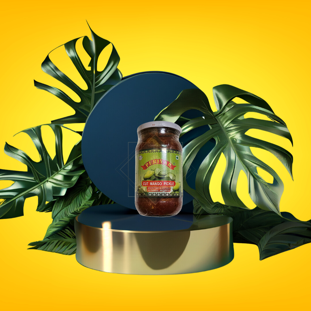 Periyar Cut Mango Pickle 400g – Scharfes Mango-Pickle