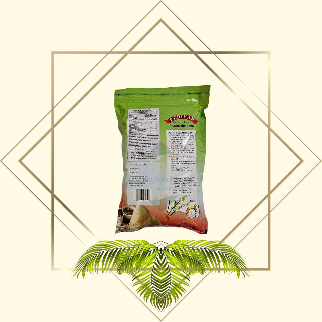Instant Dosa Mix 1kg – Fertigmischung für die schnelle Zubereitung für authentische südindische Dosas