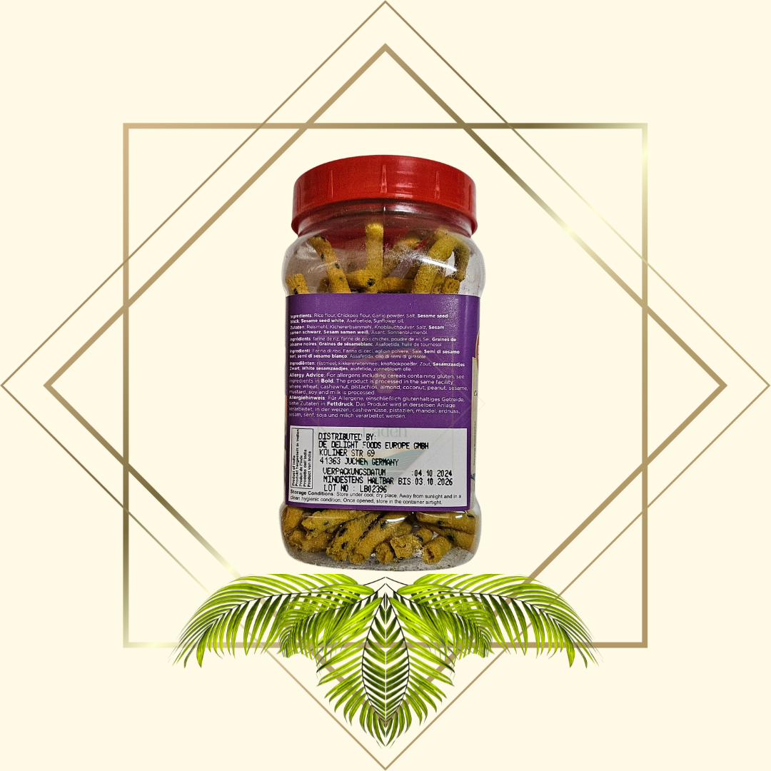 Periyar Ellu Murukku mild 250g – Knuspriger Reissnack mit Sesam | mild