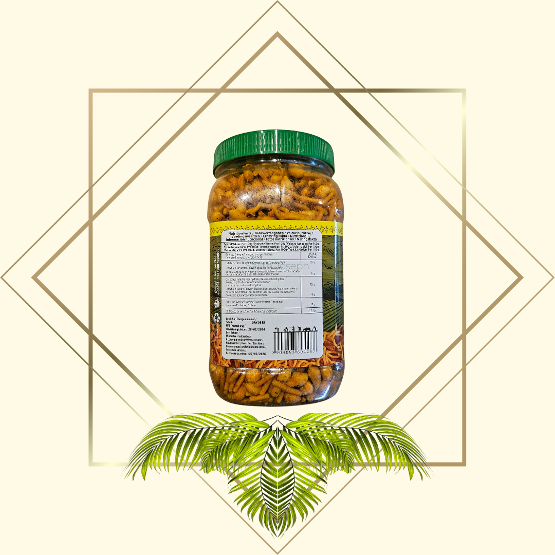 Gramarhein Kerala Mixture (normal) 400g - Indische Snackmischung aus Kerala (normal) | die perfekte Knabberei für zu hause oder unterwegs