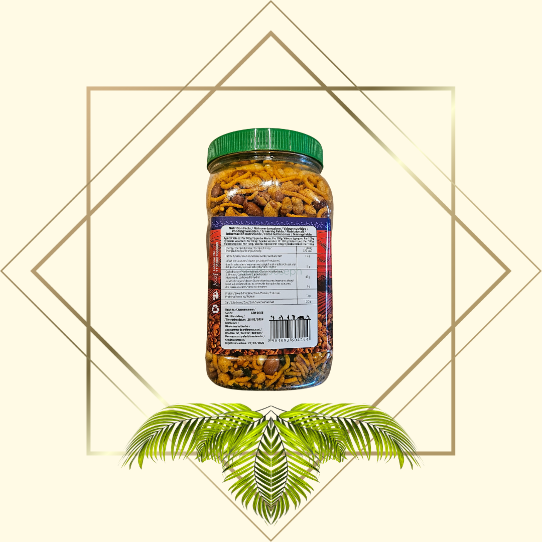 Gramarhein spicy Kerala Mixture 400g - Scharfe Indische Snackmischung aus Kerala | die perfekte Knabberei für zu hause oder unterwegs