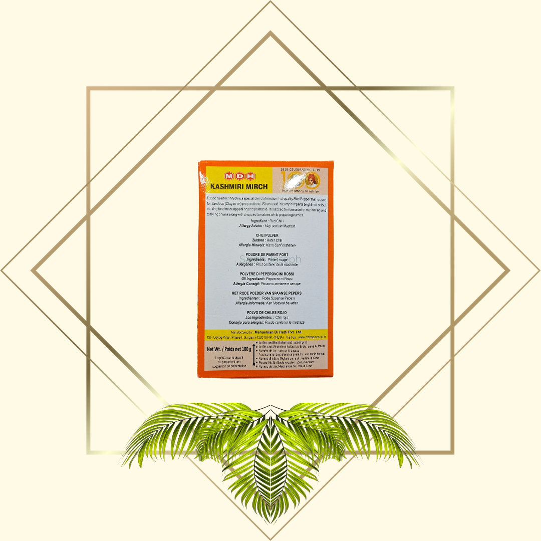 MDH Kashmiri Mirch Gewürzmischung 100g