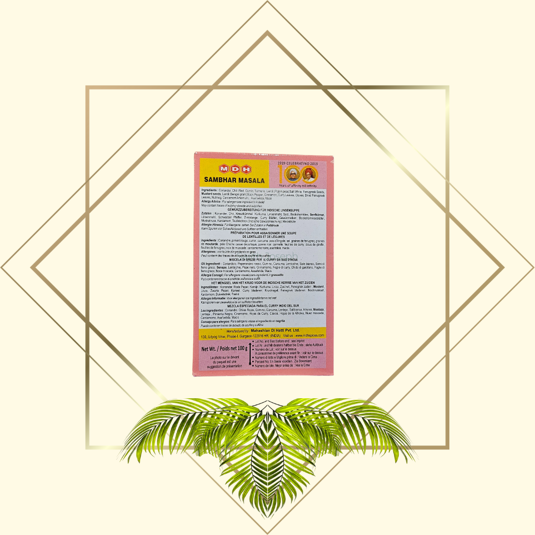 MDH Sambar Masala 100g - Gewürzmischung