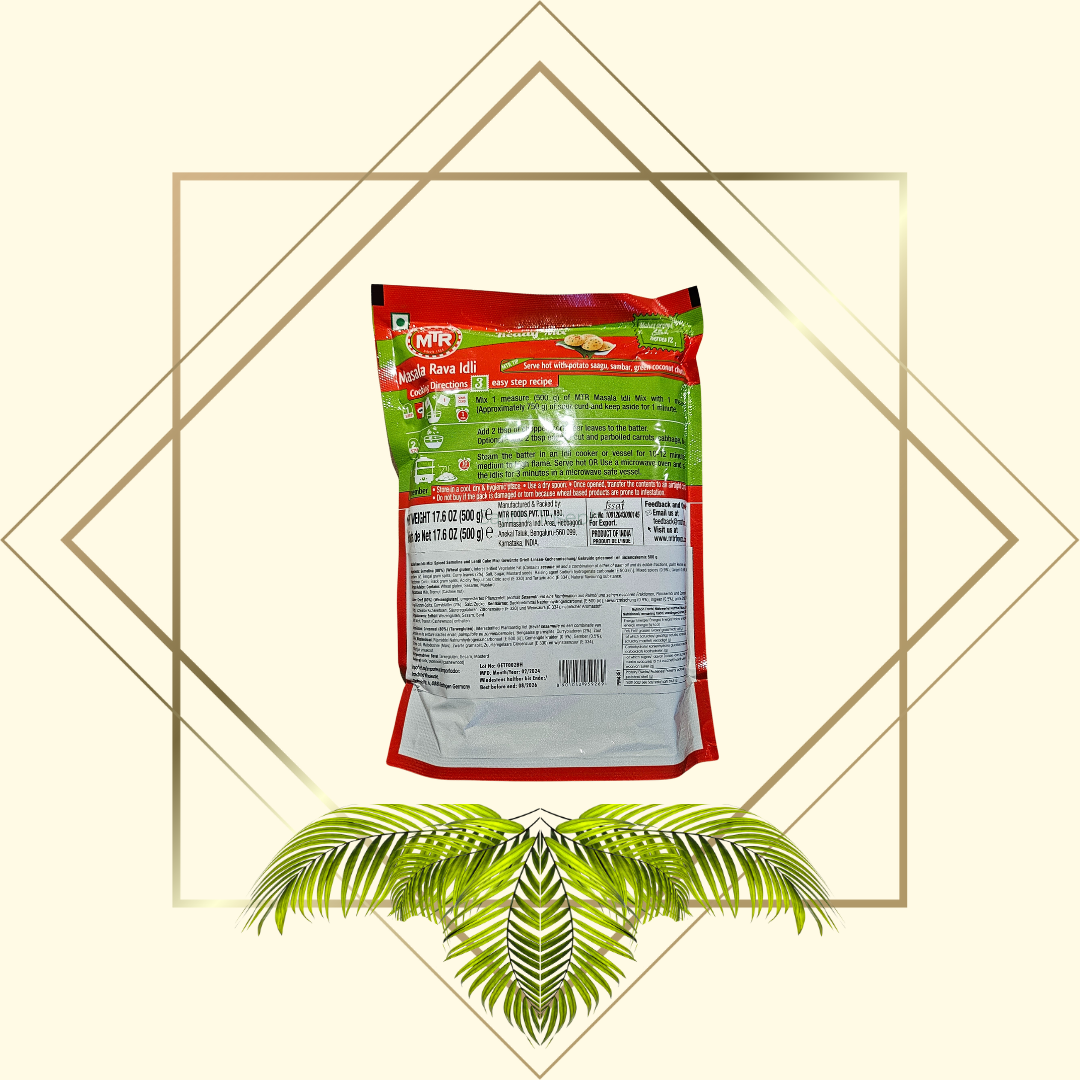 MTR Rava Idli Mix 500g – Indische Idli Mischung mit Grieß | Fertigmischung