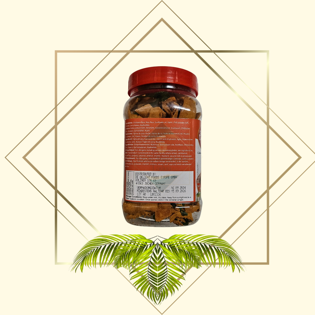 Periyar Pakkavada mild 175g – Knuspriger Snack aus geröstetem Reismehl | mild