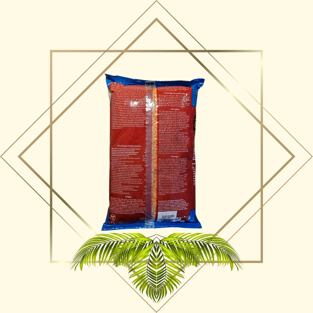 टीआरएस आधी लाल मसूर दाल / लाल विभाजित मसूर 2 किग्रा