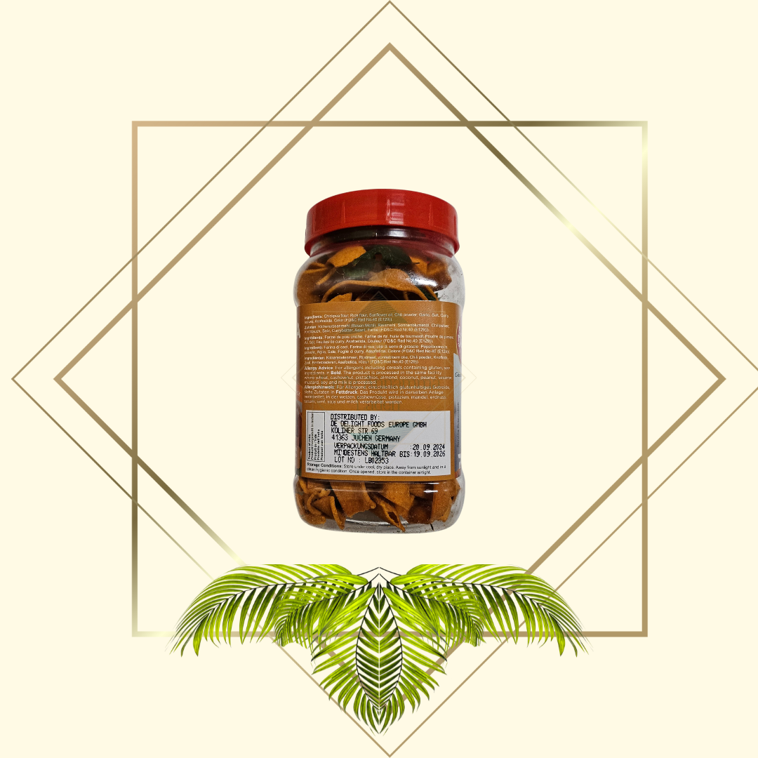 Periyar Pakkavada scharf 175g – Knuspriger Snack aus geröstetem Reismehl | scharf