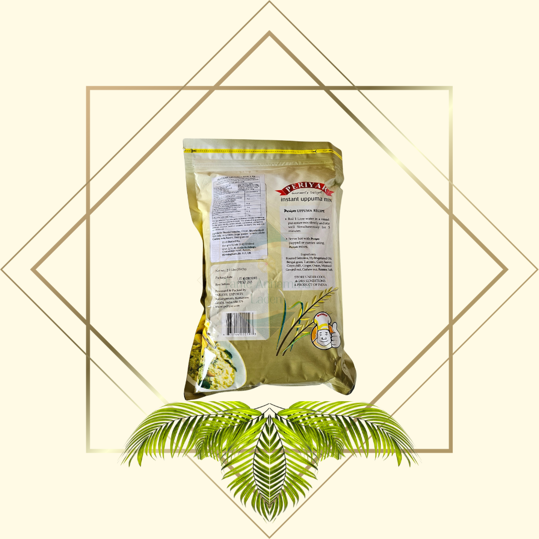 Periyar instant Upma mix 1Kg - authentischer indischer Genuss aus Grieß mit Kick | schnell zubereitet